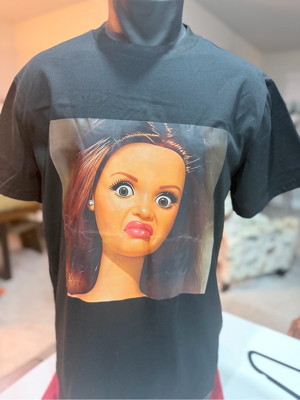 Barbie seeing how Ken Lives Black Graphic Tee